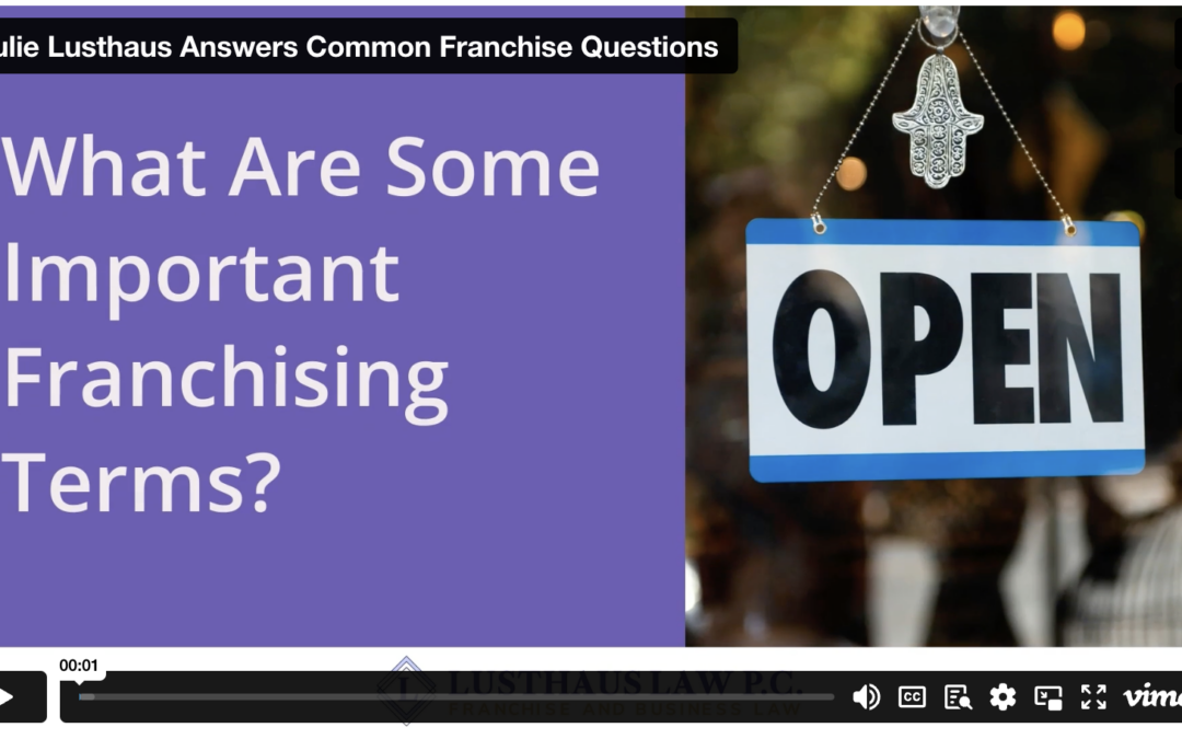 Julie Lusthaus Answers Common Franchise Questions